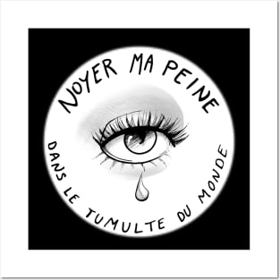 Sad eye tattoo Posters and Art